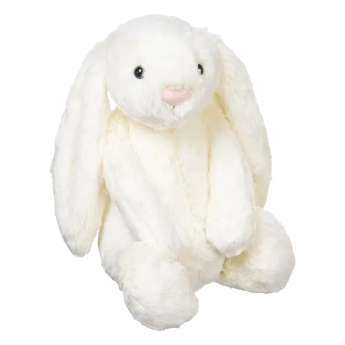 عروسک خرگوش مدل White Jelly Cat ارتفاع 25 سانتی متر