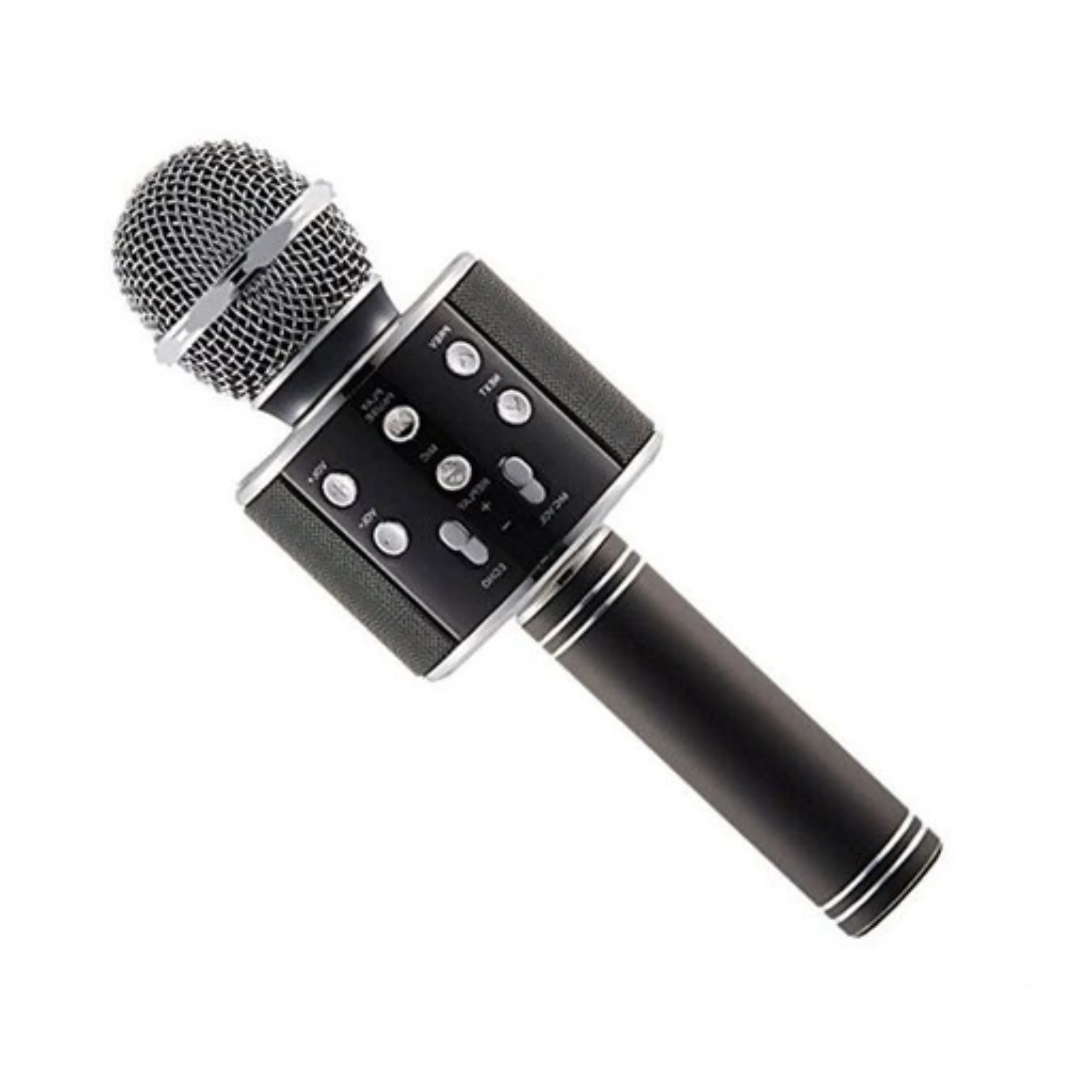 میکروفون کیفیت بالا اسپیکر دار بلوتوثی – میکروفون اسباب بازی مدل WS-858(فلزی)