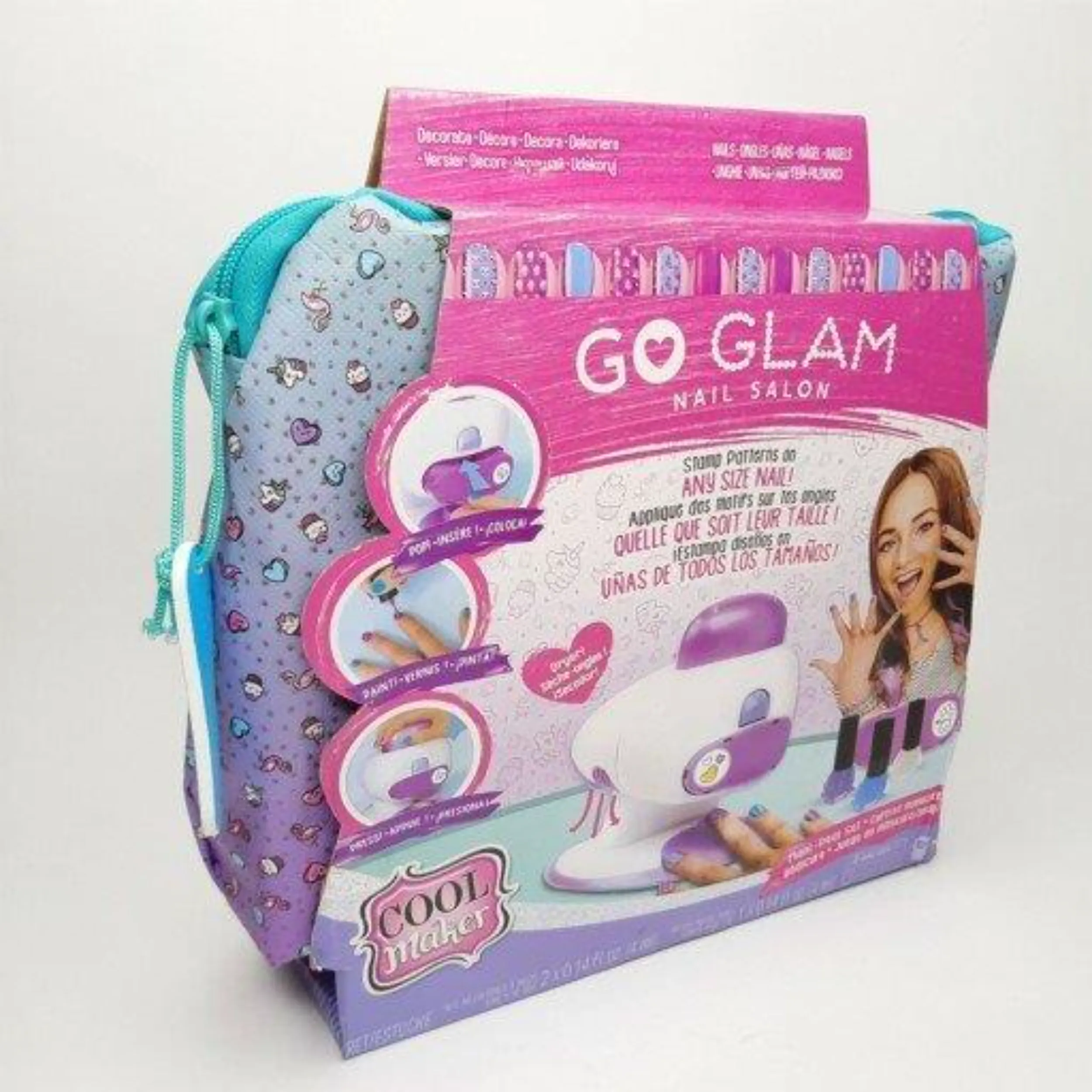 ست لوازم آرایشی و استمپر ناخن go glam مدل کیفی